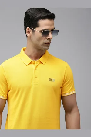 SPYKAR Men Pure Cotton Polo Collar Slim Fit T-shirt
