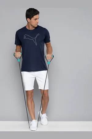 PUMA Men PERFORMANCE CAT Brand Logo Printed dryCELL Gym T-shirt