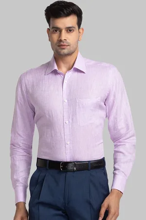 Park Avenue Spread Collar Long Sleeves Relaxed Pure Cotton Shirt