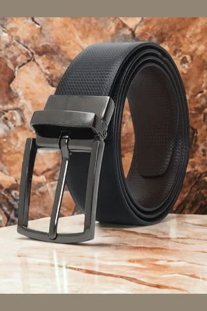 CRUSSET Men Textured Reversible Formal Belt