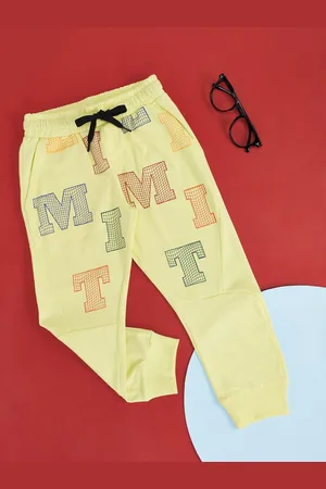Pantaloons Boys Typography Printed Cotton Joggers