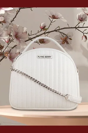 FLYING BERRY PU Oversized Bucket Satchel With Quilted