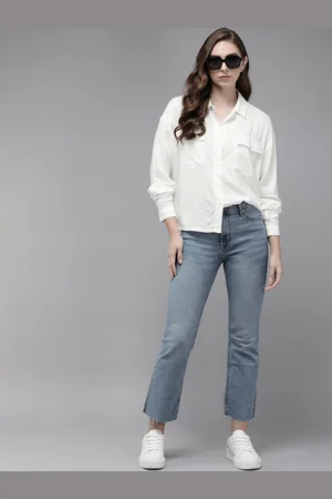 Roadster The Life Co. Oversized Double Pocket Casual Shirt