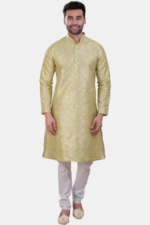 Avaeta Floral Printed Mandarin Collar Straight Kurta With Pyjamas
