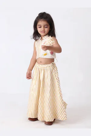 Jilmil Girls Printed Ready to Wear Lehenga & Blouse