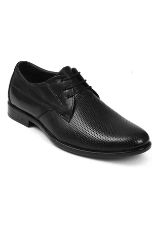 ZOOM Men Textured Leather Formal Derbys