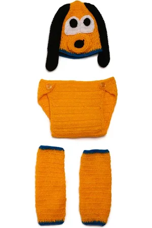 CHUTPUT Unisex Orange Self-Design Visor Cap