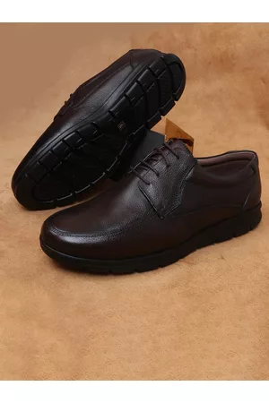 ZOOM Men Genuine Leather Lace-Up Formal Derbys