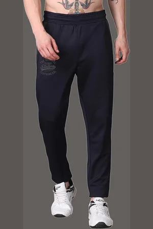 STELLERS Men Typography Printed Mid Rise Track Pants