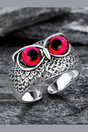 Meenaz Unisex Adjustable Owl Rings
