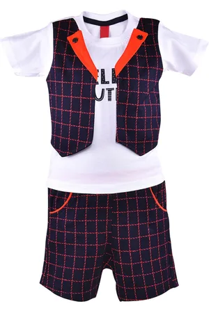 Wish Karo Infants Boys Printed T-shirt With Shorts