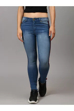 Campus Women Blue Skinny Fit Light Fade Stretchable Jeans