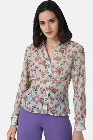 Kazo Floral Printed Classic Opaque Casual Shirt
