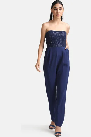 Kazo Sequined Strapless Basic Jumpsuit