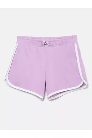 Benetton Girls Mid-Rise Cotton Shorts