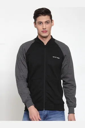 Kalt Men Black Solid Sporty Jacket