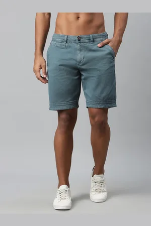 Roadster Men Blue Solid Regular Fit Chino Shorts
