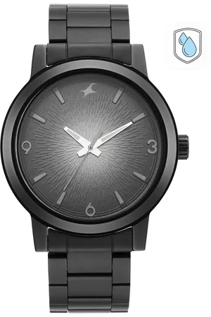 Fastrack Men Black Brass Dial & Black Straps Analogue Watch 3245NM02