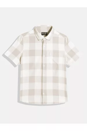 HERE&NOW Boys Opaque Checked Casual Shirt