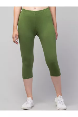 Apraa & Parma Clothing Women Skinny Fit Pure Cotton Sports Capris