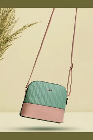 EXOTIC Colourblocked Structured Sling Bag
