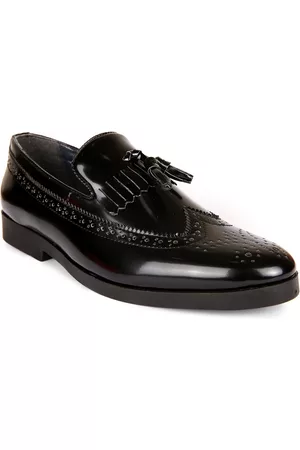 San Frissco Men Textured Round Toe Formal Loafers
