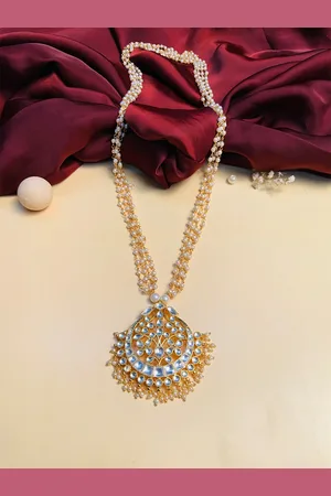 ABDESIGNS Gold-Plated Kundan Necklace