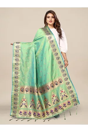 Kalini Ethnic Motifs Woven Design Banarasi Dupatta With Zari