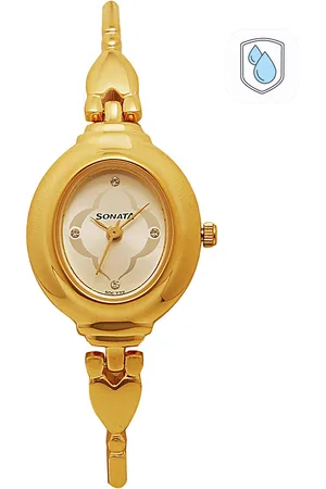 Sonata Women Gold-Toned Analogue Watch NK8092YM03