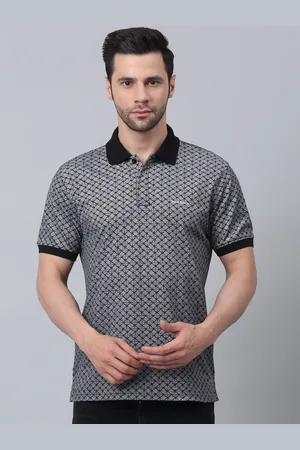 LOUIS STITCH Printed Cotton Polo Collar Dry Fit Slim Fit T-shirt