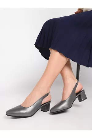Marc Loire Textured Block Heel Mules