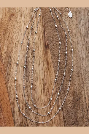 Accessorize London Women Layered Station Bead Necklace