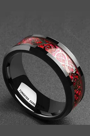 Meenaz Men Pack Of 2 Silver-Plated Textured Stainless Steel Finger Ring