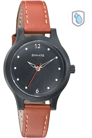 Sonata Ladies Essentials Women Black Analogue watch 87030PL04