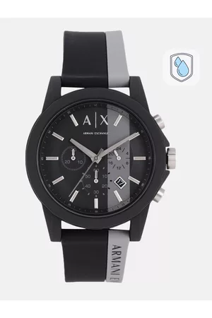 Armani Exchange Men Black Analogue Watch