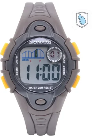 Sonata Unisex Grey Digital Watch NH87012PP01
