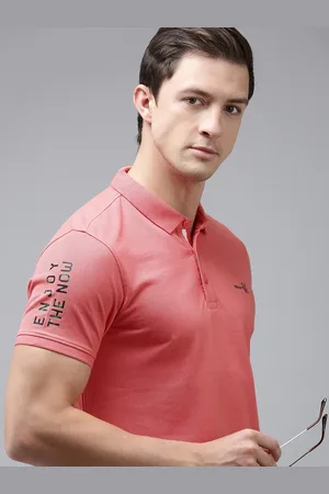 SPYKAR Men Polo Collar Pure Cotton Slim Fit T-shirt