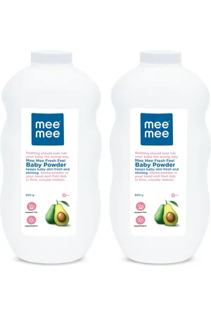MeeMee Unisex Set of 2 White Baby Fresh Feel Powder 500g