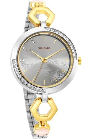 Sonata Utsav Ladies 2022 Women Stainless Steel Straps Analogue Watch NR8184BM01