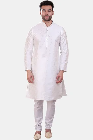 Avaeta Floral Printed Mandarin Collar Straight Kurta with Pyjamas