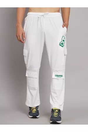 GRIFFEL Men Typography Printed Cotton Track Pants