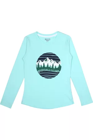 Gini and Jony Girls Blue Printed T-shirt
