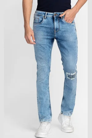 Being Human Men Straight Fit Mildly Distressed Heavy Fade Jeans