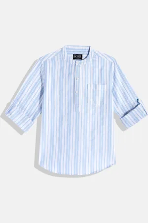 HERE&NOW Boys Opaque Striped Casual Shirt