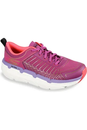 Skechers Women Red Mesh Running Non-Marking Shoes