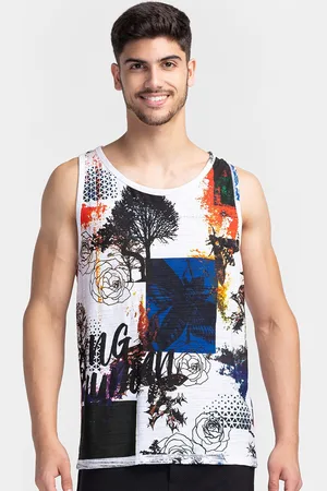 Being Human Graphic Printed Sleeveless Sports T-shirt