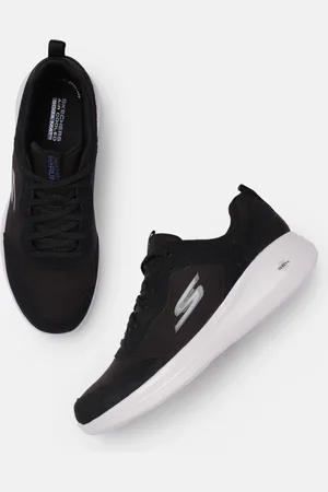 Skechers Men Black Solid Go Run Fast Hurtling Running Shoes