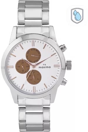 Maxima Men Attivo Stainless Steel Bracelet Style Analogue Multi Function Watch 63261CMGI