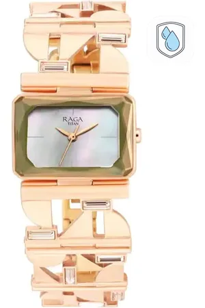 Titan Women Brass Dial & Bracelet Style Straps Analogue Watch 95149WM01