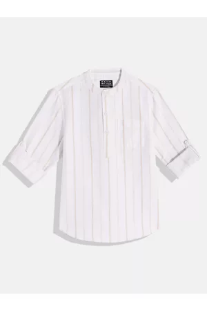 HERE&NOW Boys Opaque Striped Casual Shirt